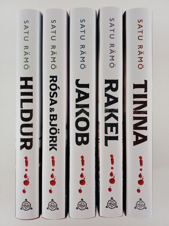 Satu Rämö : Hildur 1-5 : Hildur ; Rósa & Björk ; Jakob ; Rakel ; Tinna