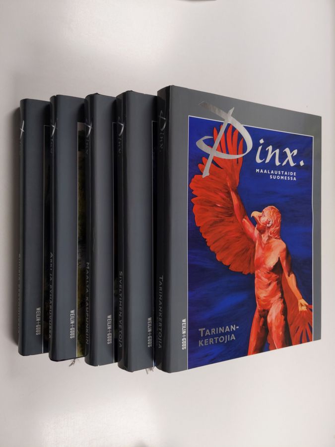 Pinx : maalaustaide Suomessa 1-5 : Suuria kertomuksia ; Arki- ja pyhäpuvussa ; Maalta kaupunkiin ; Siveltimen vetoja ; Tarinankertojia