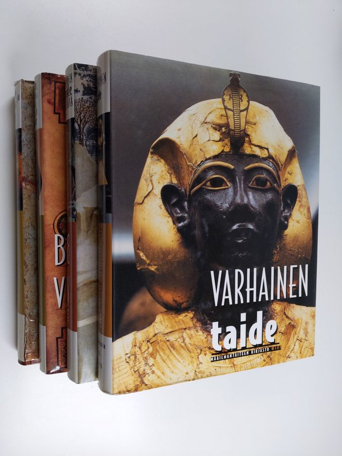 Jose (toim.) Milicua : Maailmantaiteen kirjasto 1-4 : Varhainen taide ; Kreikan ja Rooman taide ; Bysantin, islamin ja varhaiskeskiajan taide ; Romaaninen taide ja gotiikka