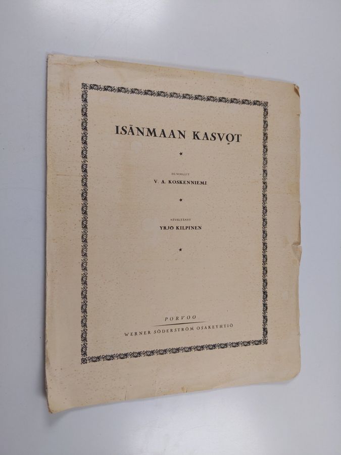 V. A. Koskenniemi : Isänmaan kasvot