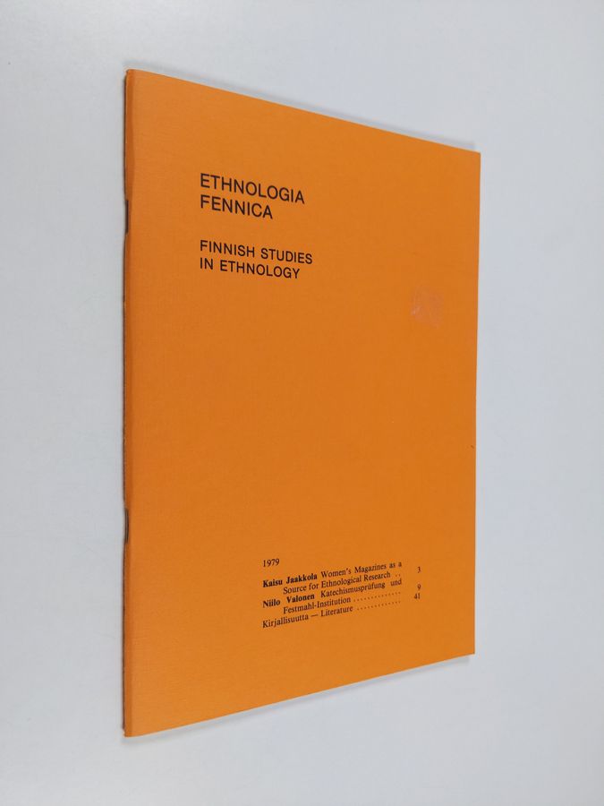 Finnish studies in ethnology, Vol. 9 - 1979