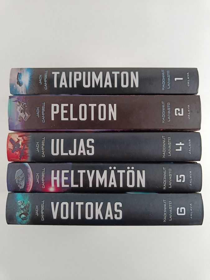 Jack Campbell : Kadonnut laivasto 1-6 (puuttuu osa 3) : Taipumaton ; Peloton ;  Uljas ; Heltymätön ; Voitokas