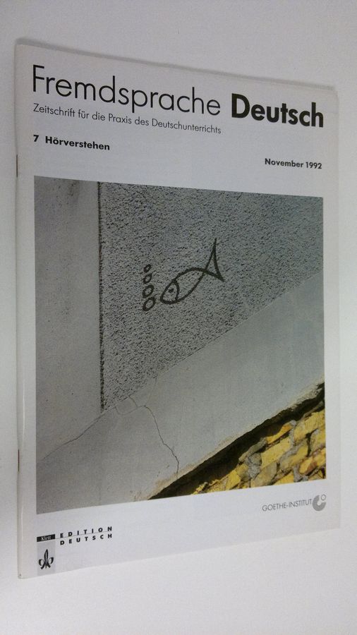 Fremdsprache Deutsch : Zeitschrift für die Praxis des Deutschunterrichts Heft 7 November 1992 ; Hörverstehen