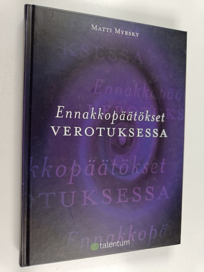 Ennakkopäätökset verotuksessa