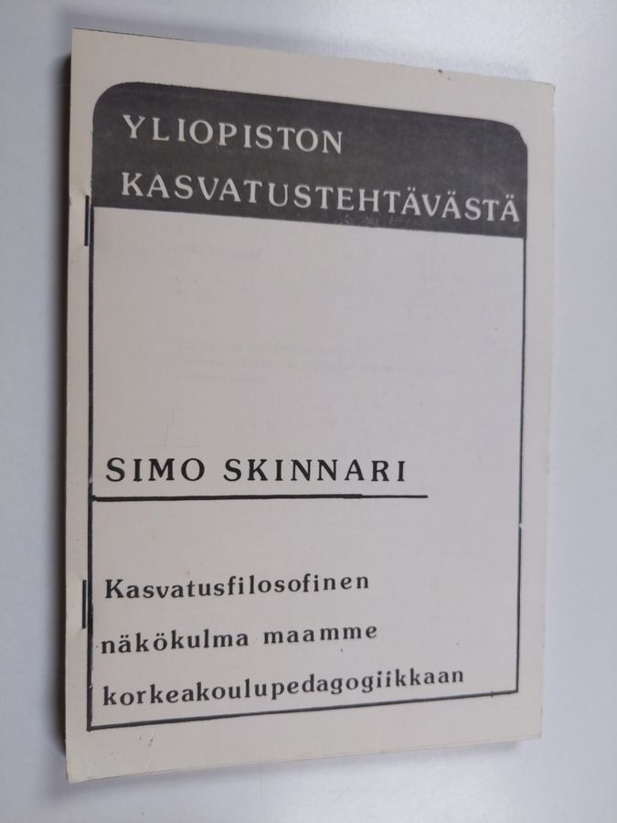 Yliopiston kasvatustehtävästä