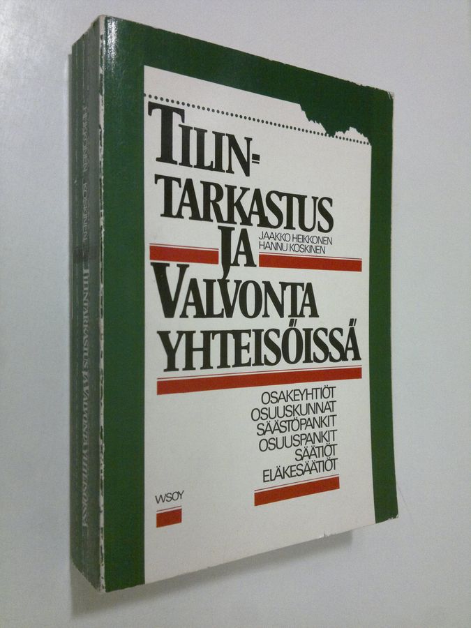 Tilintarkastus ja valvonta yhteisöissä