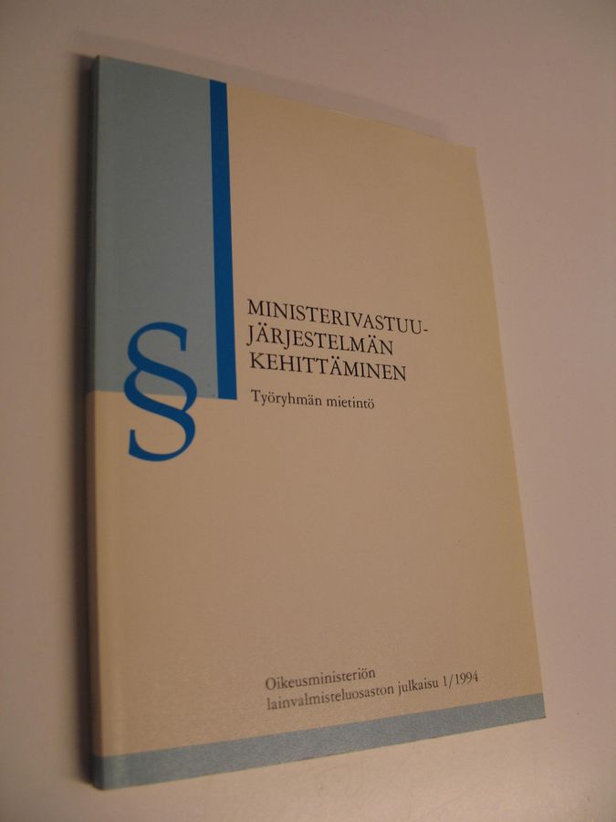 Ministerivastuujärjestelmän kehittäminen