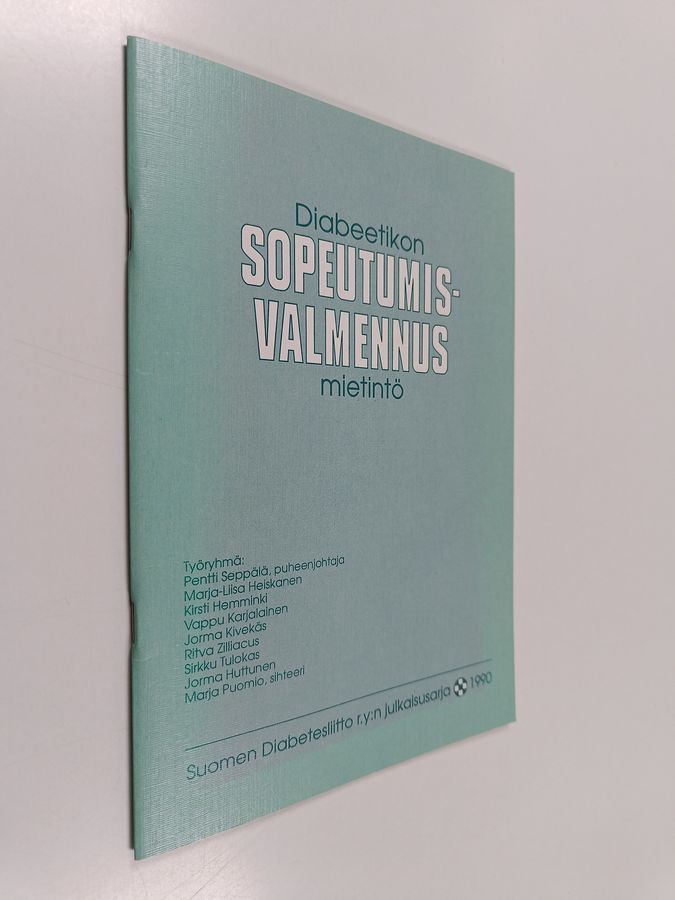 Diabeetikon sopeutumisvalmennusmietintö