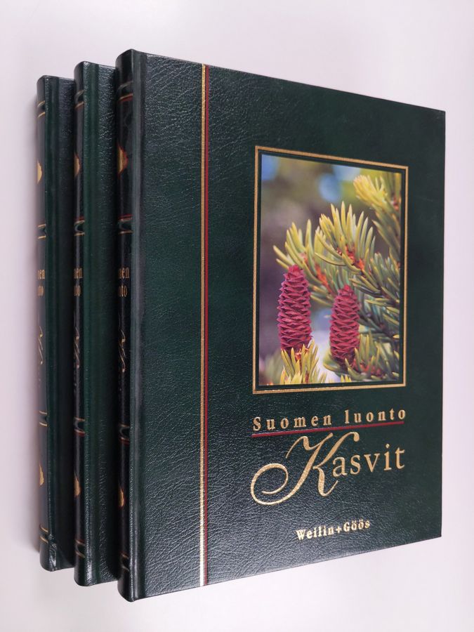 Seppo (toim.) Vuokko : Suomen luonto : Kasvit 1-3 - Sanikkaisia, havupuita, kukkakasveja ; Kaksisirkkaisia, yksisirkkaiset ; Bakteereja, sieniä, itiökasveja