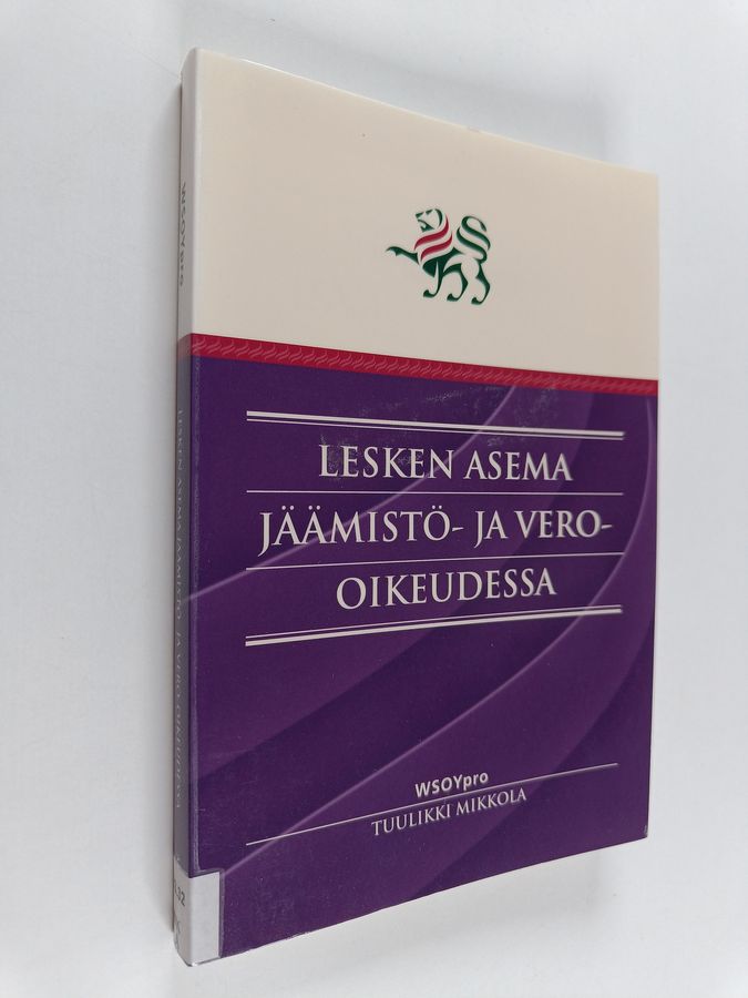 Lesken asema jäämistö- ja vero-oikeudessa
