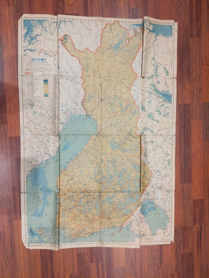 Suomi "Seuran" seinäkartta