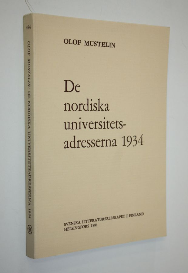 De nordiska universitetsadresserna 1934