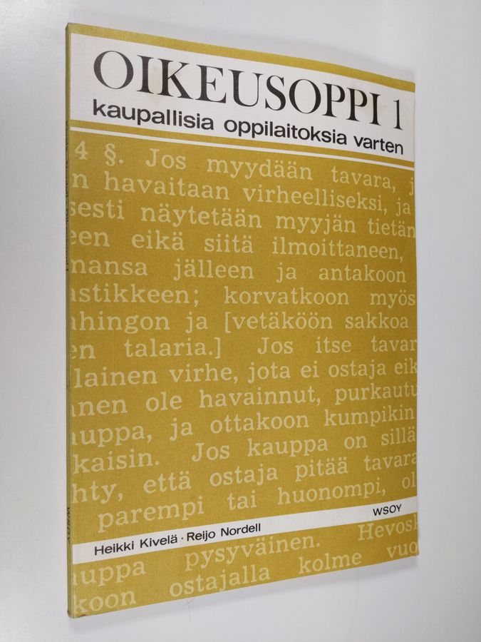 Oikeusoppi 1 kaupallisia oppilaitoksia varten