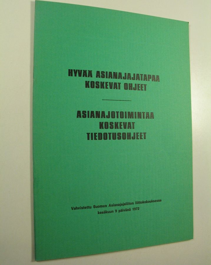 Hyvää asianajajatapaa koskevat ohjeet