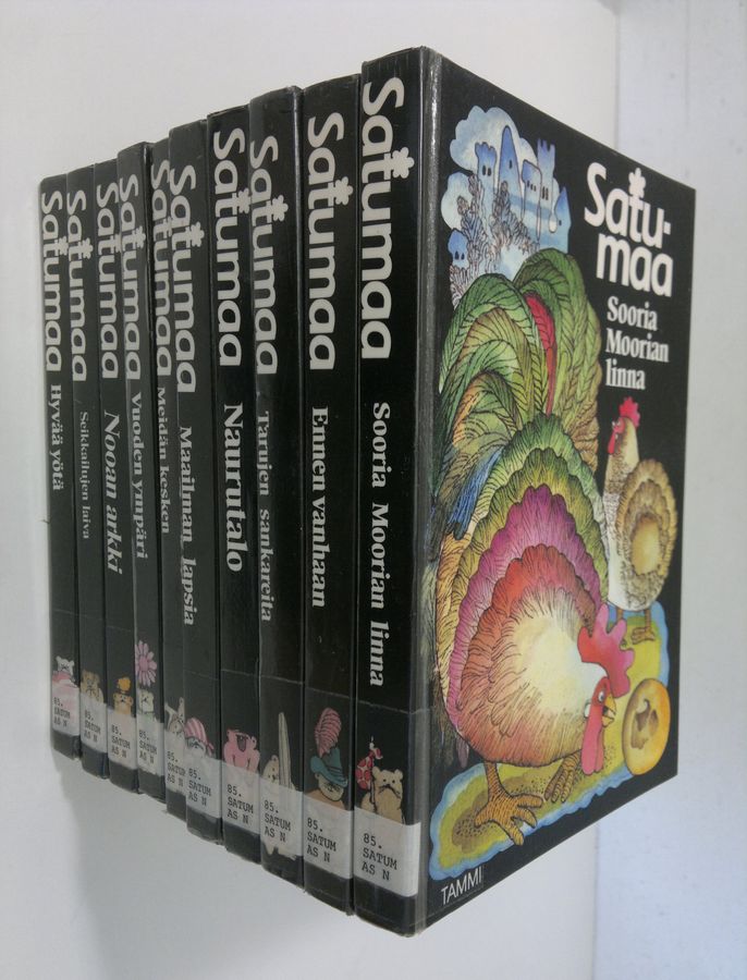 Satumaa 1-10 : Hyvää yötä ; Vuoden ympäri ; Meidän kesken ; Soonia Moorian linna ; Nooan arkki ; Naurutalo ; Seikkailujen laiva ; Tarujen sankareita ; Ennen vanhaan ; Maailman lapsia