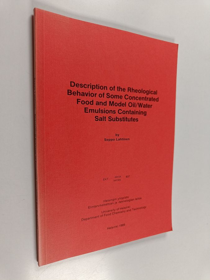 Description of the rheological behavior of some concentrated food and model oil/water emulsions containing salt substitutes
