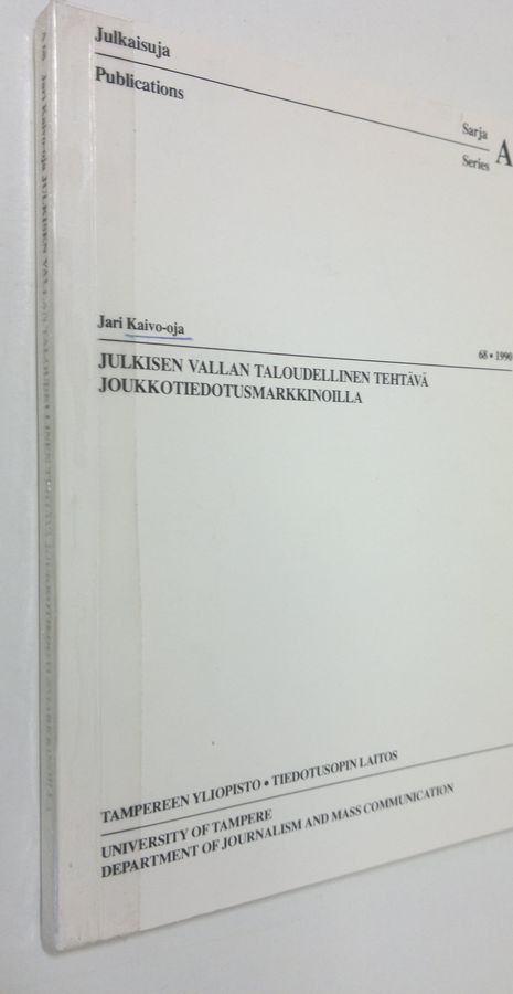Julkisen vallan taloudellinen tehtävä joukkotiedotusmarkkinoilla
