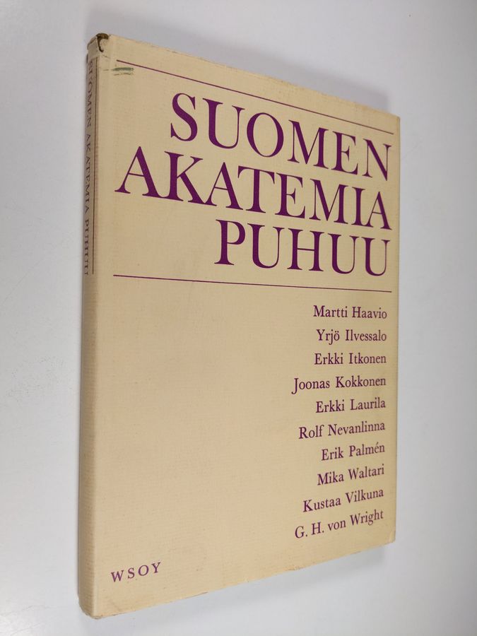 Martti ym. (Kirj.) Haavio : Suomen akatemia puhuu