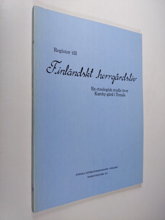 Register till Finländskt herrgårdsliv