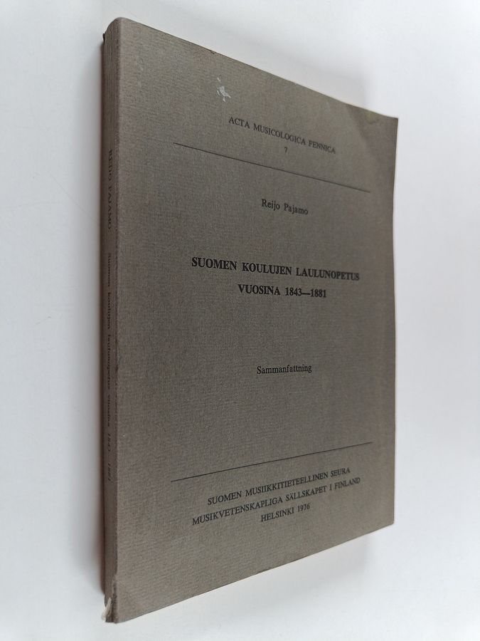 Suomen koulujen laulunopetus vuosina 1843-1881