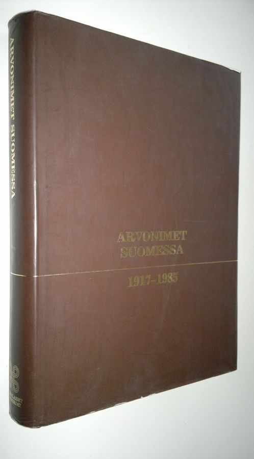 Arvonimet Suomessa 1917-1985