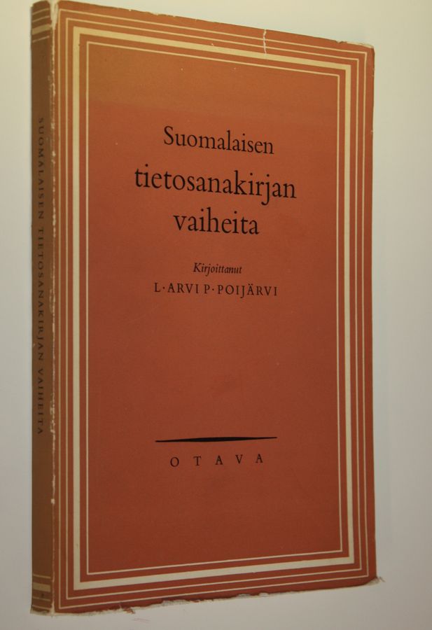 L. Arvi P. Poijärvi : Suomalaisen tietosanakirjan vaiheita