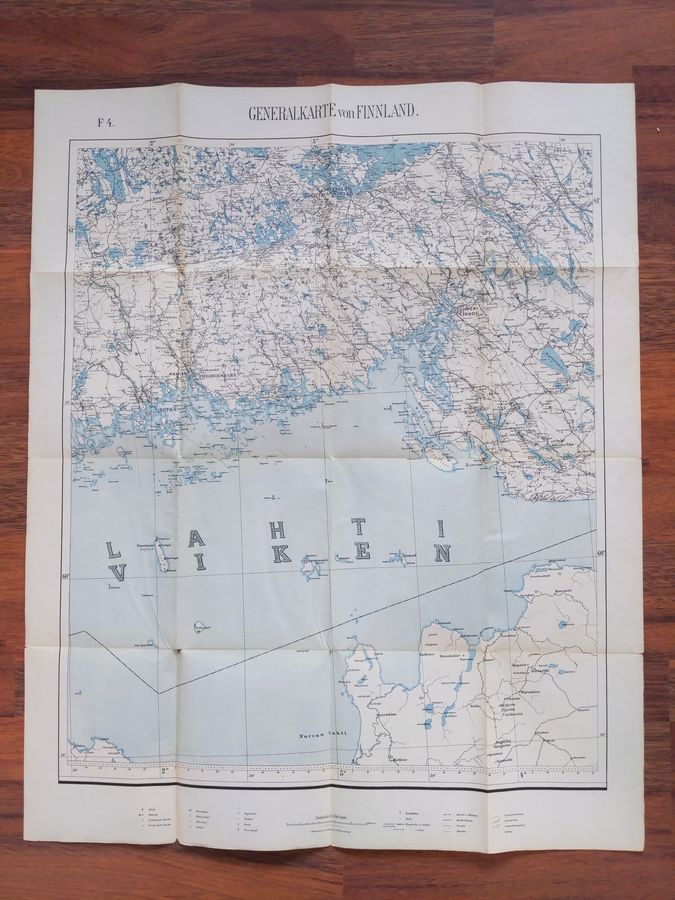 Generalkarte von Finnland F4, 1:300000