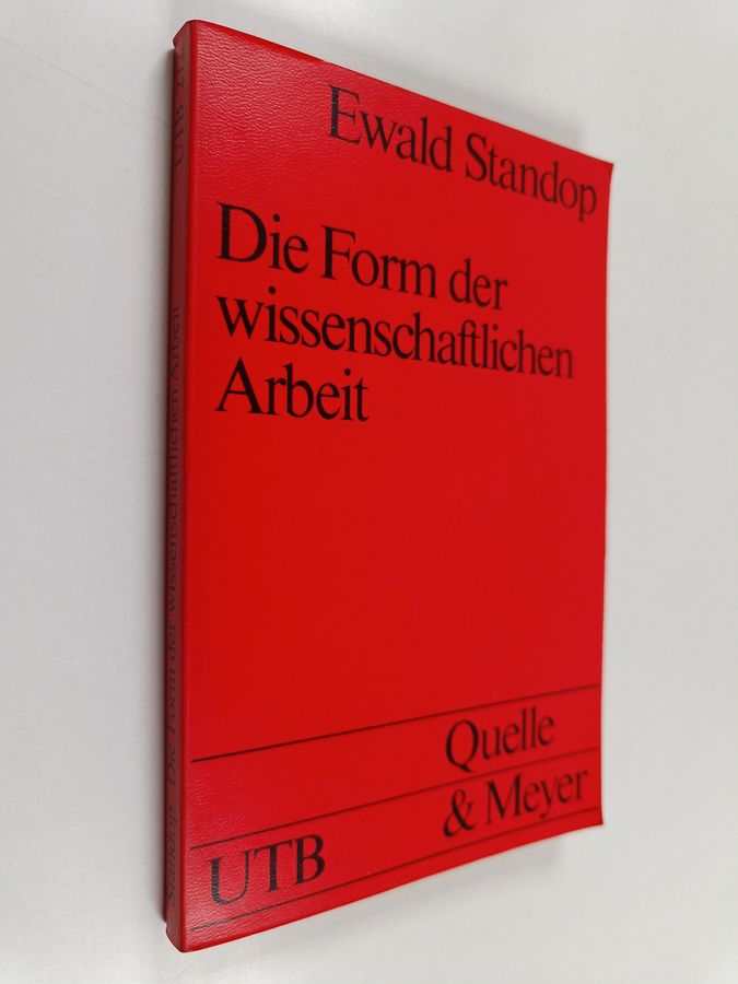 Die Form der wissenschaftlichen Arbeit