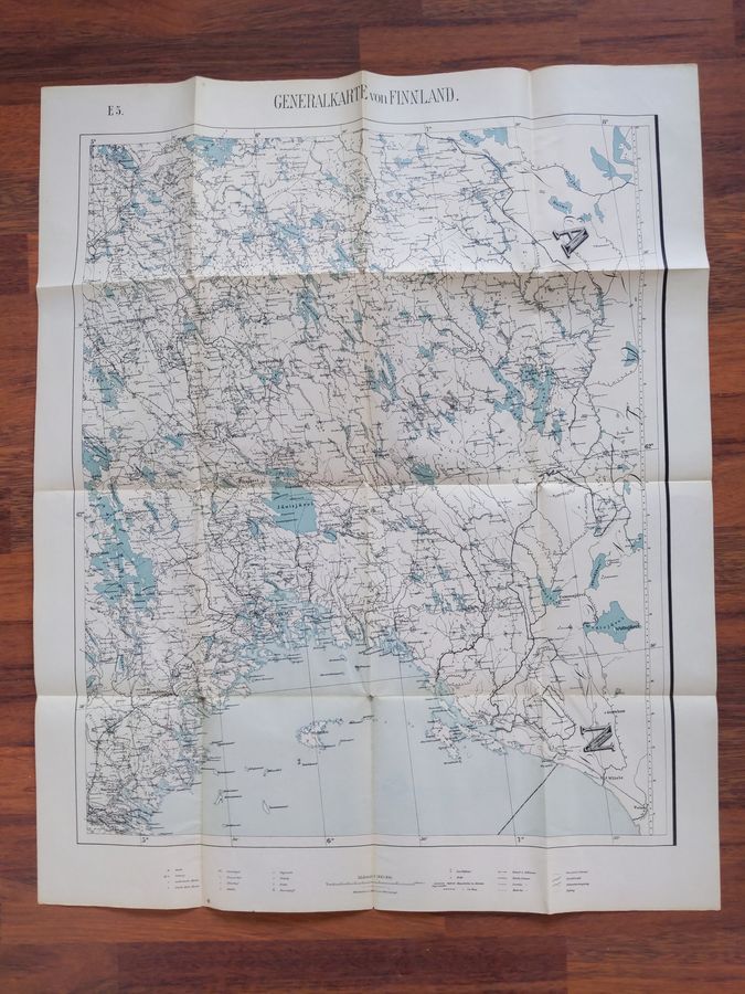 Generalkarte von Finnland E5, 1:300000
