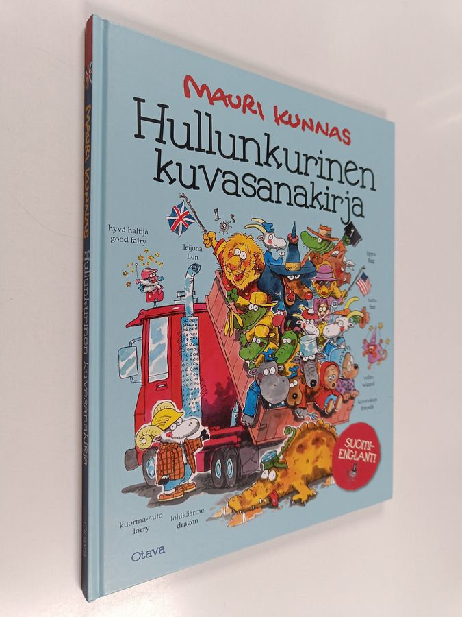 Mauri Kunnas : Hullunkurinen kuvasanakirja : suomi-englanti