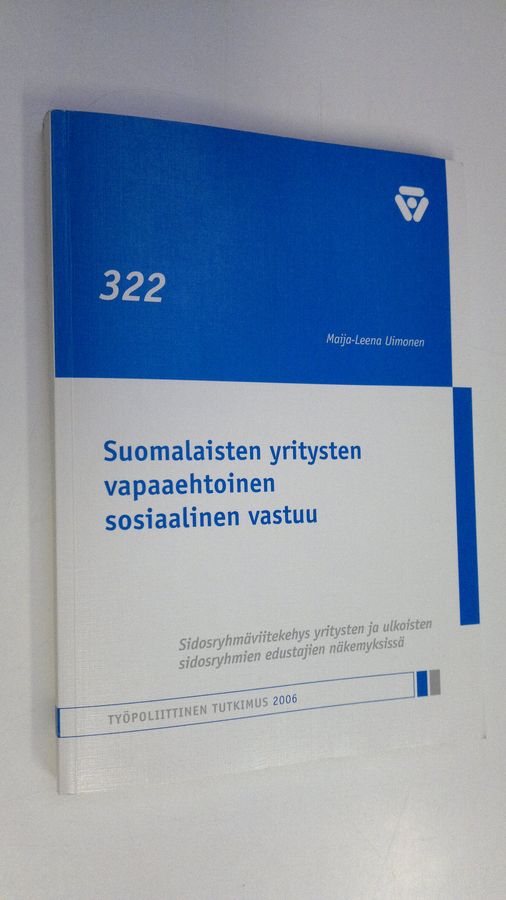 Suomalaisten yritysten vapaaehtoinen sosiaalinen vastuu