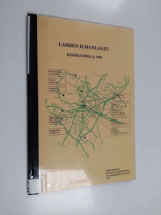 Lahden ilmanlaatu kesäkaudella 1996.