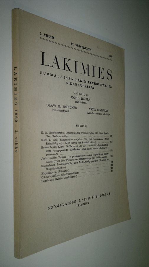 Lakimies 1969 nro 2