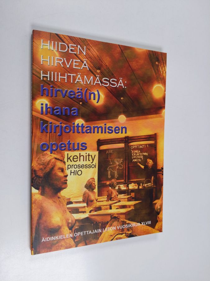 Hiiden hirveä hiihtämässä