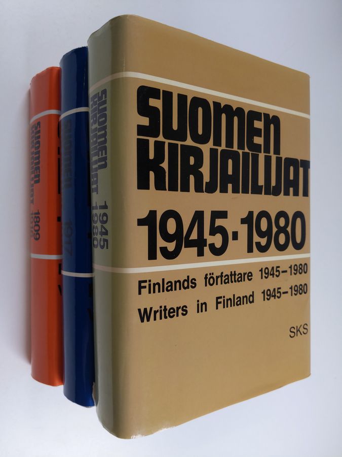 Suomen kirjailijat 1809-1980 (3 kirjaa) ; Finlands författare 1809-1980 ; Writers in Finland 1809-1980