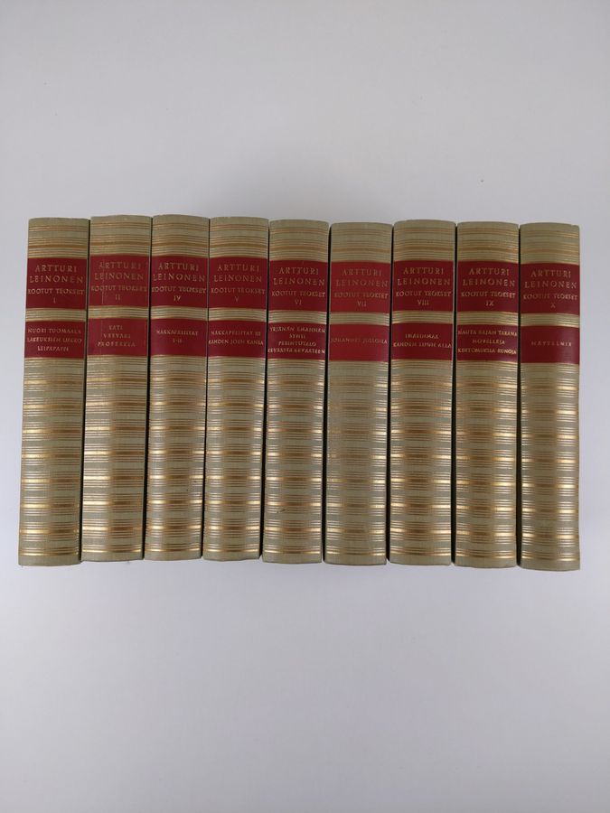 Artturi Leinonen : Kootut teokset 1-10 (osa 3 puuttuu)