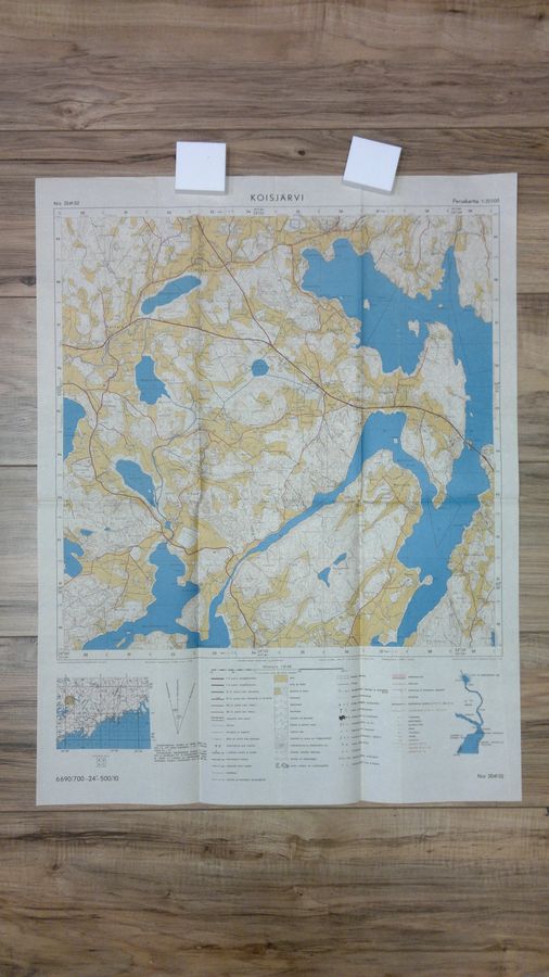 T ym. (kartoitus) Raittinen : Koisjärvi 1:20000 n:o 2041 02
