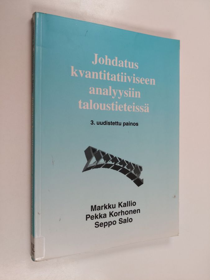 Johdatus kvantitatiiviseen analyysiin taloustieteissä