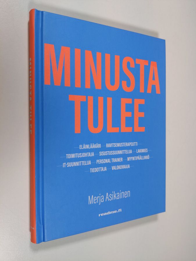 Minusta tulee : eläinlääkäri, ravitsemusterapeutti, toimitusjohtaja, sisustussuunnittelija, lakimies, IT-suunnittelija, personal trainer, myyntipäällikkö, tiedottaja, valokuvaaja