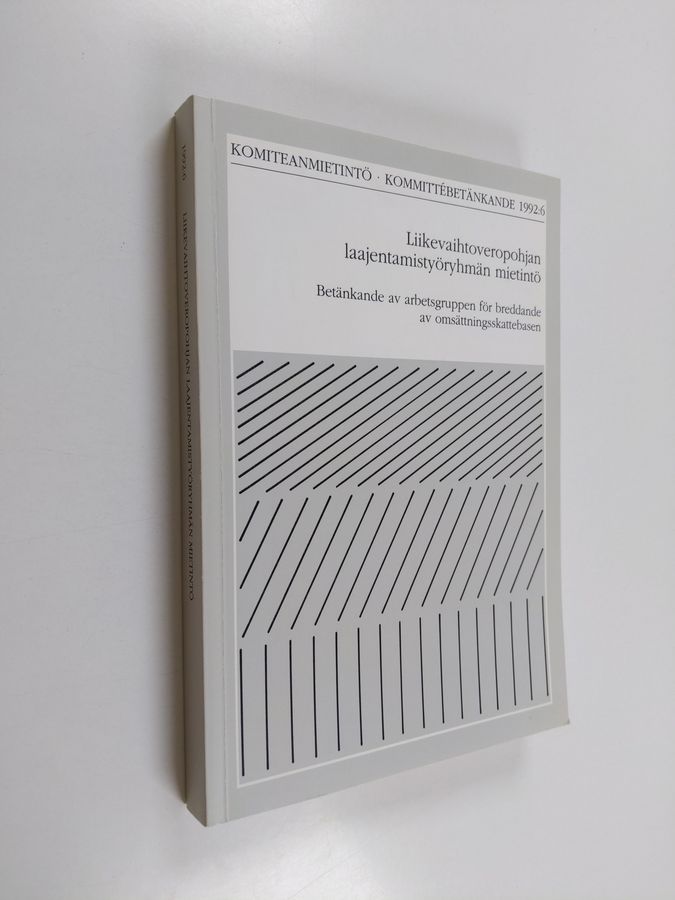 Liikevaihtoveropohjan laajentamistyöryhmän mietintö =