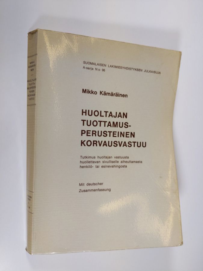 Huoltajan tuottamusperusteinen korvausvastuu