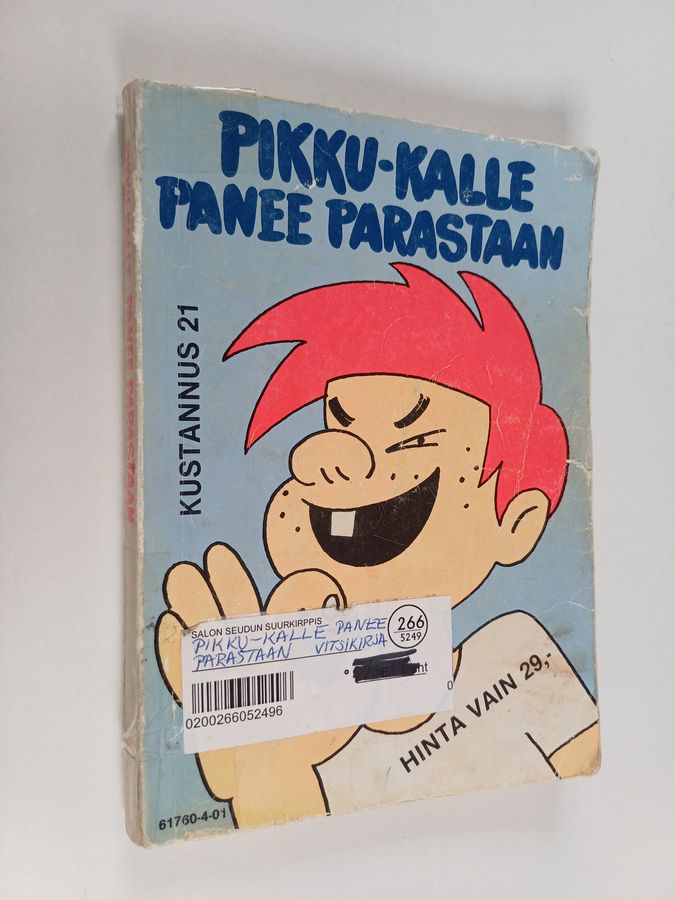 Vitsien Suomen mestari Pikku-Kalle panee parastaan.