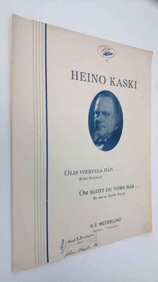 Heino Kaski : Olis vierellä hän = Om blott du vore här