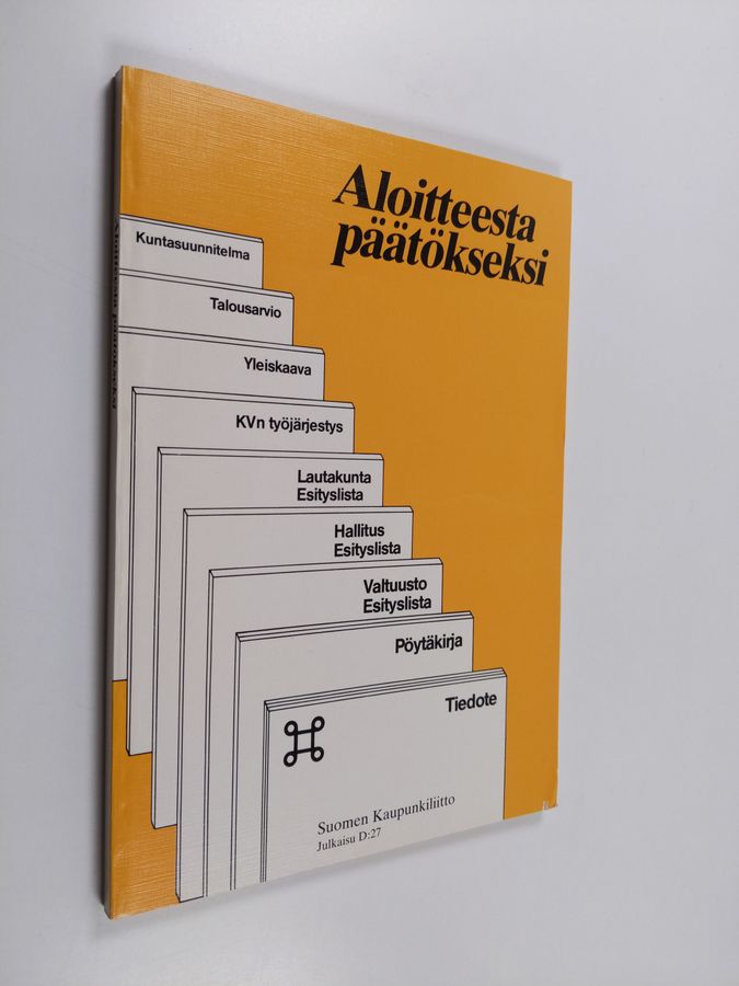 Aloitteesta päätökseksi, päätöksentekomenettely kunnassa