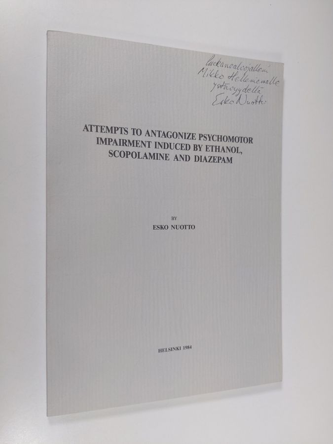 Attempts to antagonize psychomotor impairment induced by ethanol, scopolamine and diazepam