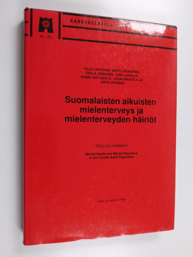 Suomalaisten aikuisten mielenterveys ja mielenterveyden häiriöt