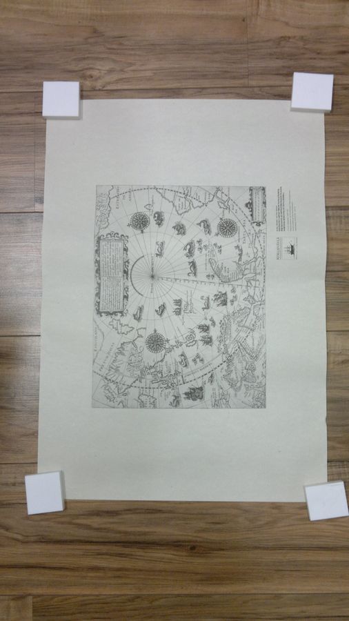 Theodor ; de Veer De Bry : Deliniatio cartar trium navigatiorum per batavos ad septentrionalem plagem Norvegia Moscovia et Nova zembla 27x35, Amsterdam, 1598/1599