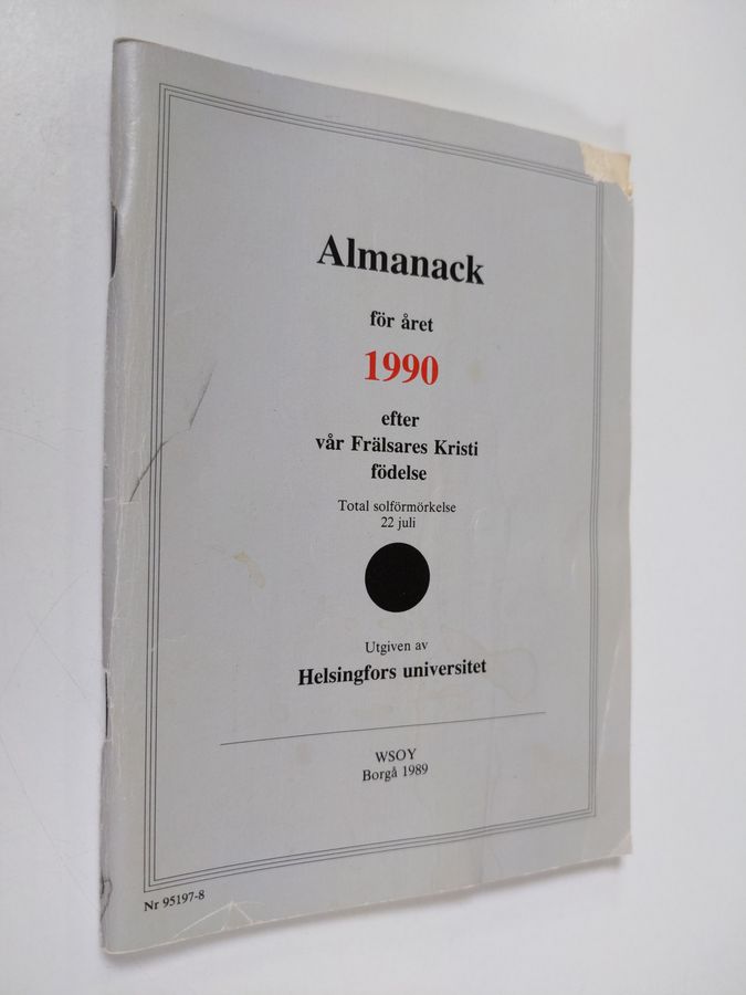 Almanack för året 1990 efter vår Frälsares Kristi födelse