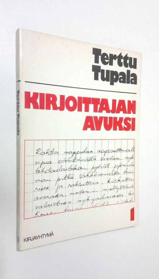 Terttu Tupala : Kirjoittajan avuksi 1, Neljän jakson kirjoitusohjelma lukioastetta varten