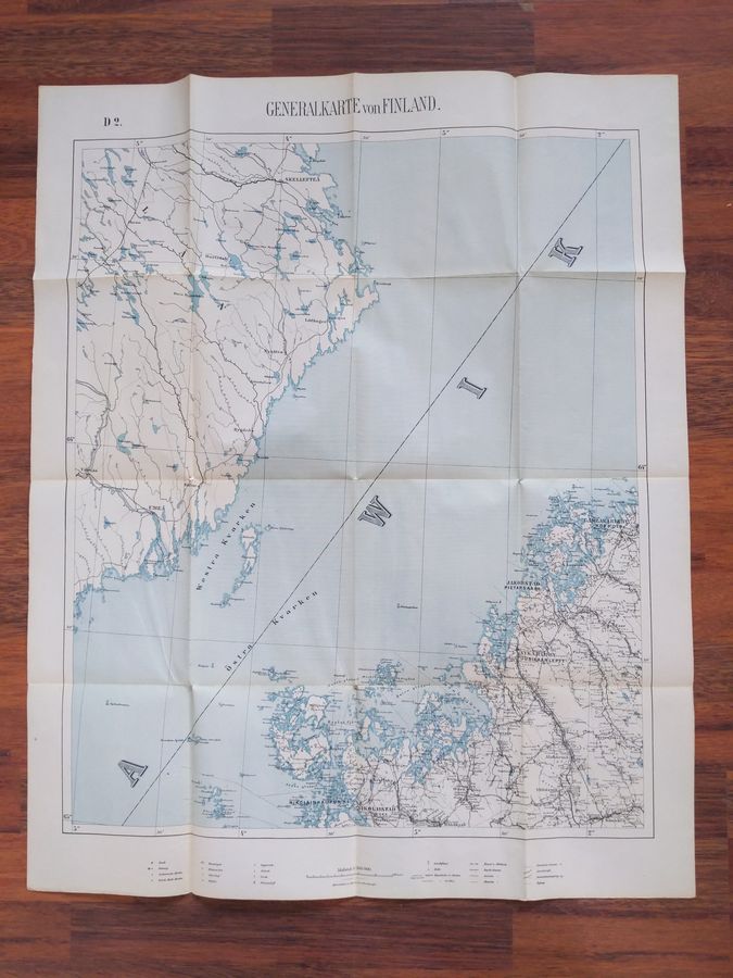 Generalkarte von Finnland D2, 1:300000